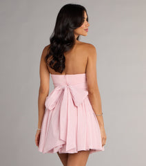 Glitter Crush Bow Back Skater Dress