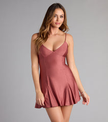 Twirl Warning A-Line Mini Dress