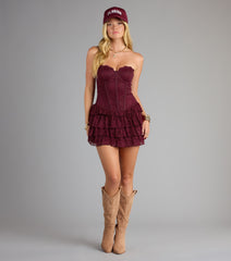 Laced In Love Corset Mini Dress