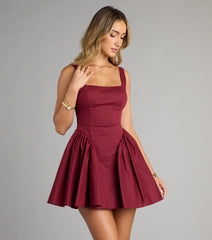 Sugar And Spice Sleeveless Tie-Back Skater Dress