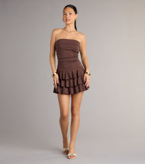 Ruffle It Up Strapless Mini Dress