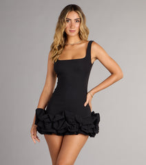 Sweet Talk Ruffled Bodycon Mini Dress