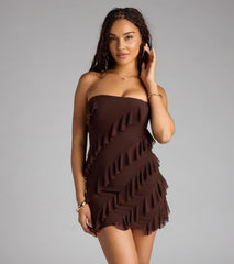 Spice It Up Ruffle Mini Tube Dress