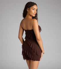 Spice It Up Ruffle Mini Tube Dress