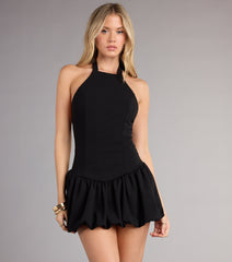Best Flirt Forward Drop Waist Mini Dress