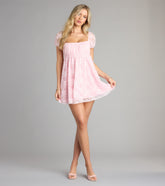 Laced in Whimsy Babydoll Mini Dress