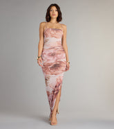 Garden Party Glow Floral Mesh Maxi Dress