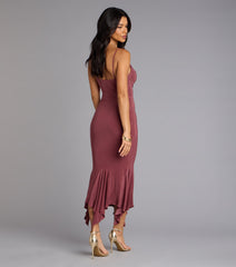 Stunning Silhouette Bodycon Midi Dress
