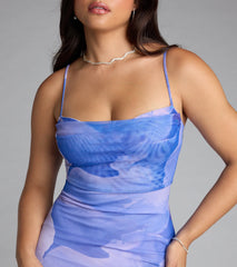 Coastal Luxe Floral Mermaid Maxi Dress