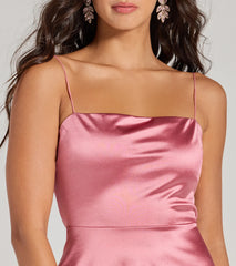 Grand Exit Satin Skater Dress