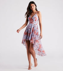 Sugar And Spice Floral High-Low Dress