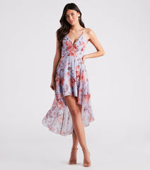 Sugar And Spice Floral High-Low Dress