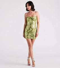 Live It Up Sequin Mini Dress
