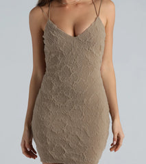 A Lace Romance V-Neck Strappy Dress