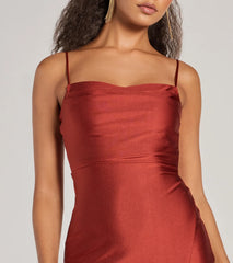 Sleek And Smooth High Slit Midi Dress