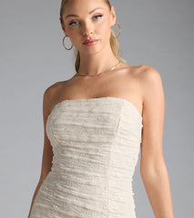 Romance Dreamer Strapless Bodycon Lace Mini Dress