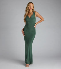 Little Bit Of Drama Low Back Maxi Dress