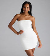 Chic Look Strapless Bodycon Mini Dress