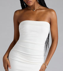 Chic Look Strapless Bodycon Mini Dress