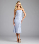 Chic Masterpiece Low Back Lace Midi Dress