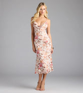 Everlasting Bliss Floral Mesh Midi Dress