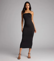 That Girl Energy Cutout Tube Midi Dress