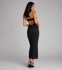 That Girl Energy Cutout Tube Midi Dress