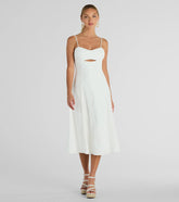 Sensational Delight Sweetheart Cutout Midi Dress