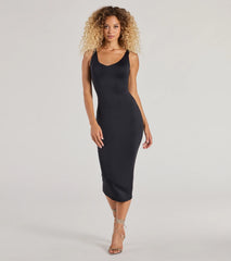 Gorgeous Silhouette Sleeveless Bodycon Midi Dress