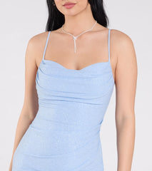 Feelin' Glitzy Glitter Knit A-Line Mini Dress