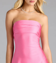 So Your Vibe Strapless A-line Mini Dress
