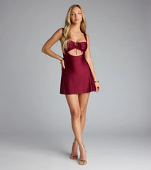 All I Wanted Cutout A-Line Mini Dress