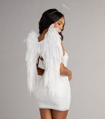 Incredible Glow Rhinestone Mini Dress