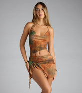 Desert Babe Abstract Cutout Mini Dress