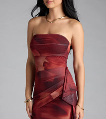 Diamond In The Rough Tube Abstract Mini Dress