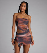Sunset Sizzle Cutout Mini Dress