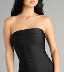 No Effort Drama Lace-Up Mini Dress