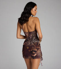 Too Hot To Handle Paisley Cutout Mini Dress