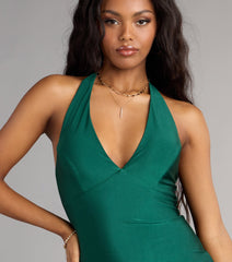 Kiss Me Later Halter Mini Dress