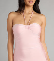 Said What She Said Halter Mini Dress