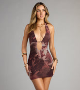 Bring The Heat Plunge Bodycon Mini Dress