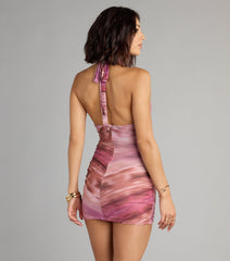 Crush Hour Lace Crossover Mini Dress