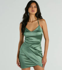 Luxe Guaranteed Satin Bodycon Mini Dress
