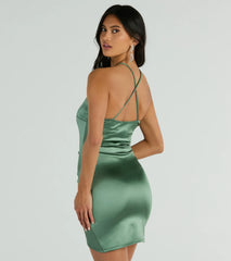 Luxe Guaranteed Satin Bodycon Mini Dress