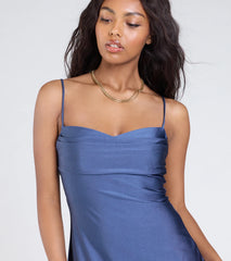 Sleek Sophistication A-Line Pleated Mini Dress