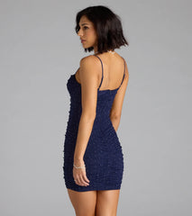 Life Of The Party Rhinestone And Pearl Mini Dress