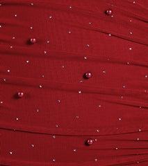 Life Of The Party Rhinestone And Pearl Mini Dress