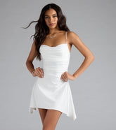 Set The Vibe Asymmetric A-Line Mini Dress