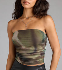 Elevated Effect Abstract Tube Top