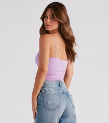 Girl Next Door Vibes Cropped Tank